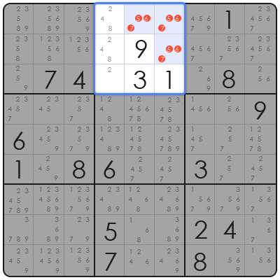 x wing technique sudoku